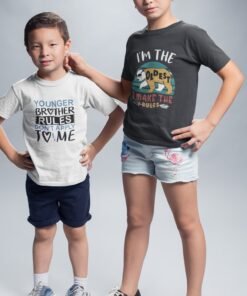 Siblings Matching T-Shirts - Brother & Sister Matching T-Shirts - Rakhi Gifts for Kids