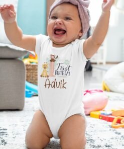 Personalized First Birthday Baby Rompers/T-Shirts