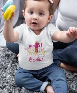 Personalized First Birthday Baby Rompers/T-Shirts