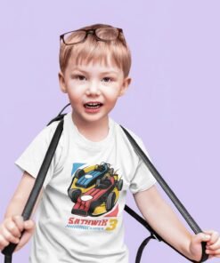 Kids Custom Birthday T-Shirts -Car Theme T-Shirts