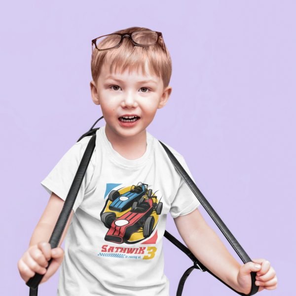 Kids Custom Birthday T-Shirts -Car Theme T-Shirts