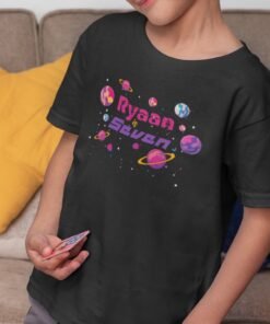 Kids Custom Birthday T-Shirts -Space Theme T-Shirts