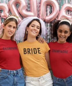 Personalised Bride T-Shirts - Bachelor Party Matching T-Shirts