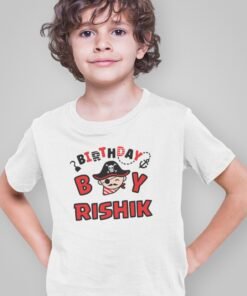 Kids Custom Birthday T-Shirts -Pirate Theme T-Shirts