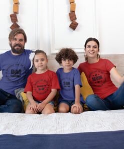 Personalised Family Group T-Shirts - Family Matching T-Shirts