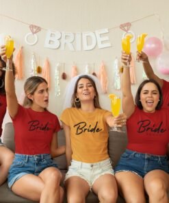 Personalised T-Shirts for Bachelor/Bachelorette Party - Bride & Groom T-Shirts
