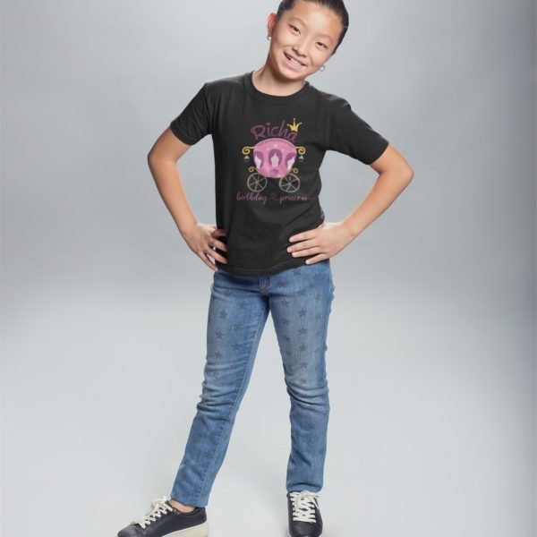 Kids Custom Birthday T-Shirts -Princess Theme T-Shirts