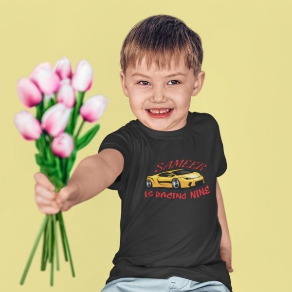 Kids Custom Birthday T-Shirts -Car Theme T-Shirts