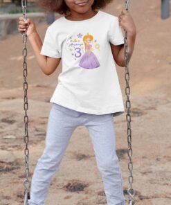 Kids Custom Birthday T-Shirts -Princess Theme T-Shirts