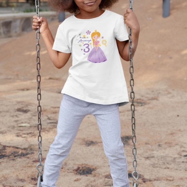 Kids Custom Birthday T-Shirts -Princess Theme T-Shirts