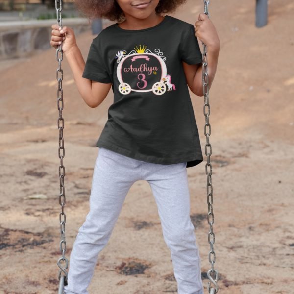 Kids Custom Birthday T-Shirts -Princess Theme T-Shirts