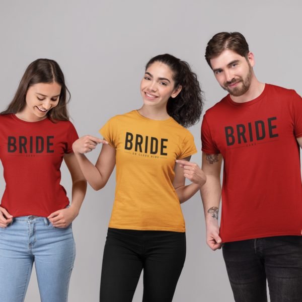 Personalised Bride T-Shirts - Bachelor Party Matching T-Shirts