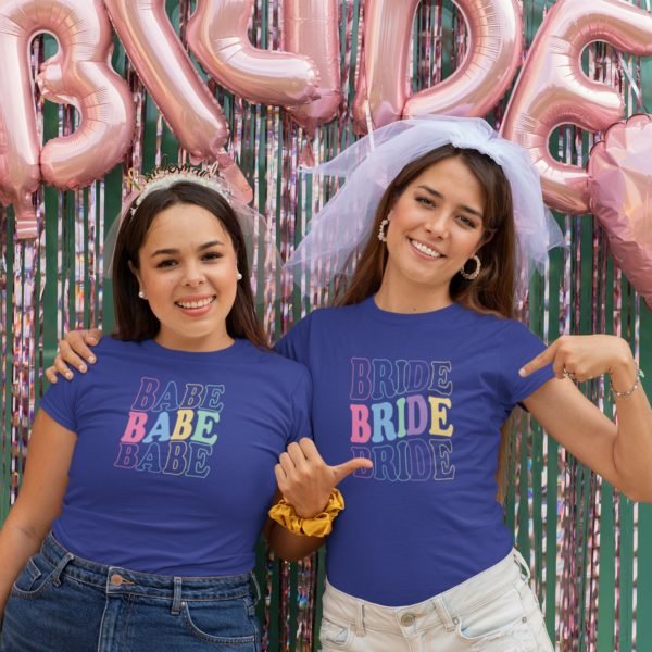 Personalised Bride T-Shirts - Bachelor Party Matching T-Shirts