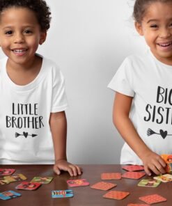 Siblings Matching T-Shirts - Brother-Sister Matching T-Shirts - Rakhi Gifts for Kids