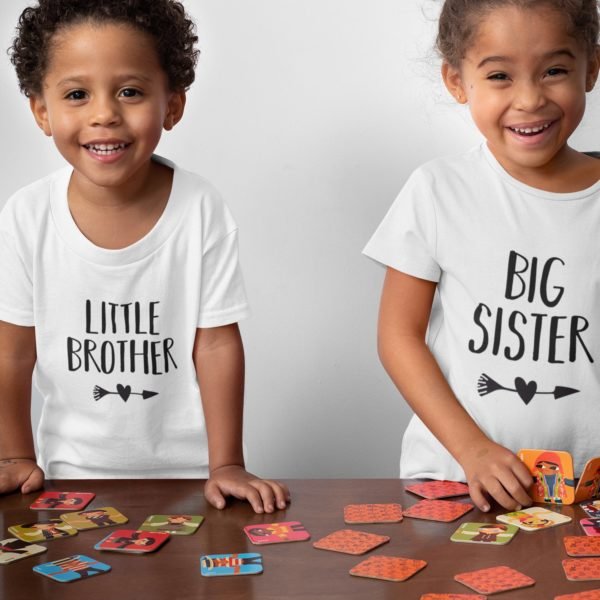 Siblings Matching T-Shirts - Brother-Sister Matching T-Shirts - Rakhi Gifts for Kids