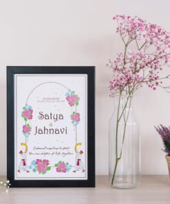 Couples Personalised Star Map Frames - Anniversary Gifts for Him & Her - Personalised Home Decor