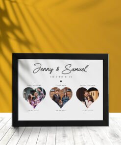 Couples Personalised Star Map Frames - Anniversary Gifts for Him & Her - Personalised Home Decor