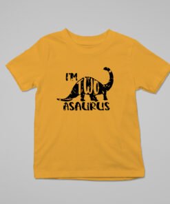 Kids Custom Birthday T-Shirts -Dinosaur Theme T-Shirts