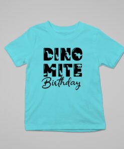 Kids Custom Birthday T-Shirts -Dinosaur Theme T-Shirts