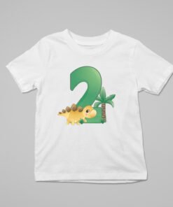 Kids Custom Birthday T-Shirts -Dinosaur Theme T-Shirts