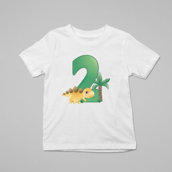 Kids Custom Birthday T-Shirts -Dinosaur Theme T-Shirts