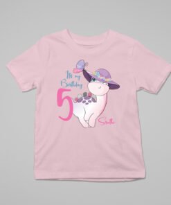 Kids Custom Birthday T-Shirts -Dinosaur Theme T-Shirts