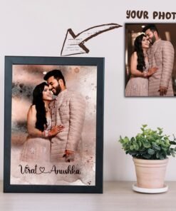 Alternative view of Couples Portrait Frames - Watercolor Portrait - Gifts for Him & Her - Personalised Home Decor