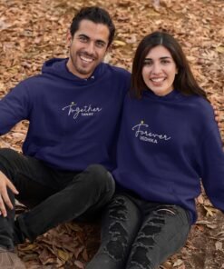 Alternative view of Personalised Couple Hoodies for Pre-Wedding Photoshoots & Anniversary