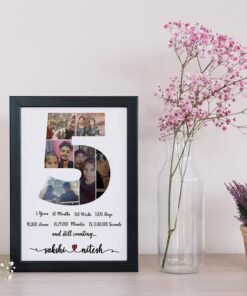 Couples, Couples Anniversary Collage Frames - Anniversary Gifts for Him & Her - Personalised Home Decor