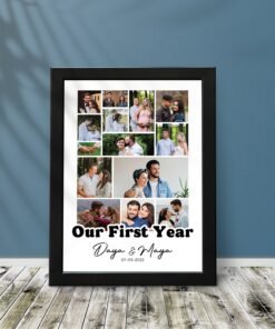 Couples, Couples Anniversary Collage Frames - Anniversary Gifts for Him & Her - Personalised Home Decor