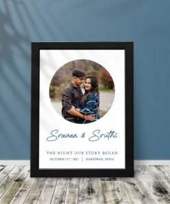Couples Personalised Star Map Frames - Anniversary Gifts for Him & Her - Personalised Home Decor