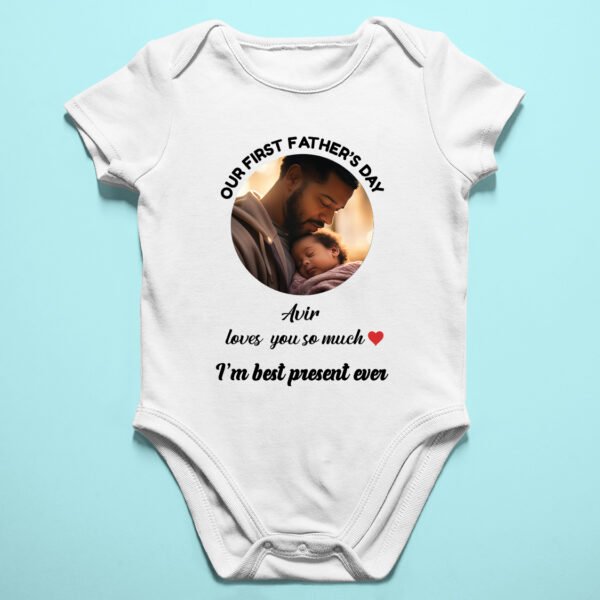 Fathers Day Matching T-Shirts For Dad And Baby Photo Printing  – Fathers Day Gifts