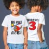 Kids Custom Birthday T-Shirts -Front + Back Theme