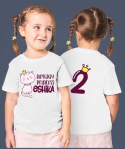 Kids Custom Birthday T-Shirts -Front + Back Theme