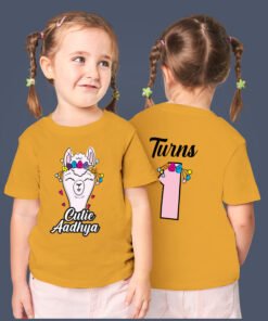 Kids Custom Birthday T-Shirts -Front + Back Theme (Copy)