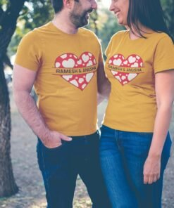 His and Hers Couple T-Shirts for Lovebirds