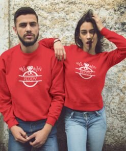 Personalized Couple Sweatshirts for Pre-Wedding Photoshoots & Anniversary