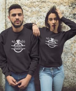 Alternative view of Personalized Couple Sweatshirts for Pre-Wedding Photoshoots & Anniversary
