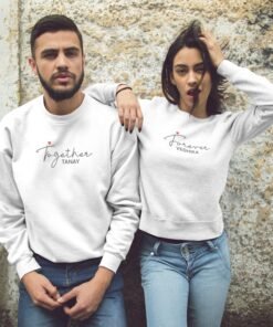Personalized Couple Sweatshirts for Pre-Wedding Photoshoots & Anniversary