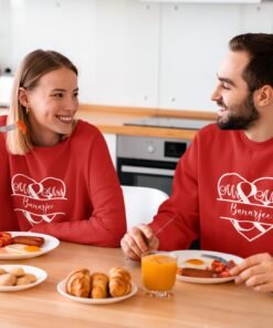 Personalized Couple Sweatshirts for Pre-Wedding Photoshoots & Anniversary