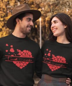 Personalized Couple Sweatshirts for Pre-Wedding Photoshoots & Anniversary