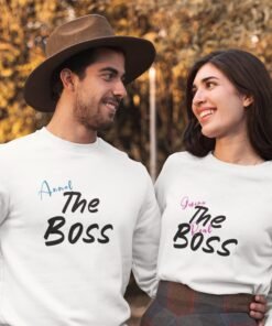 Personalized Couple Sweatshirts for Pre-Wedding Photoshoots & Anniversary
