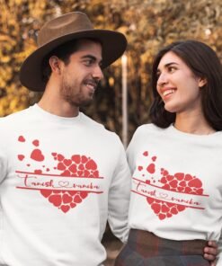 Alternative view of Personalized Couple Sweatshirts for Pre-Wedding Photoshoots & Anniversary