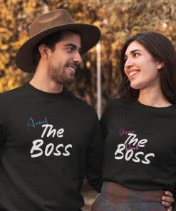 Alternative view of Personalized Couple Sweatshirts for Pre-Wedding Photoshoots & Anniversary