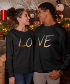 Personalized Couple Sweatshirts for Pre-Wedding Photoshoots & Anniversary