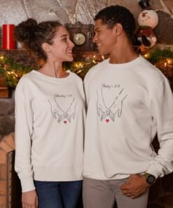Personalized Couple Sweatshirts for Pre-Wedding Photoshoots & Anniversary