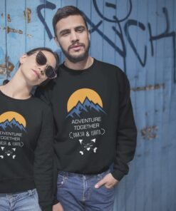 Personalized Couple Sweatshirts for Pre-Wedding Photoshoots & Anniversary