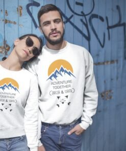 Alternative view of Personalized Couple Sweatshirts for Pre-Wedding Photoshoots & Anniversary