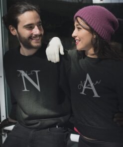 Personalized Couple Sweatshirts for Pre-Wedding Photoshoots & Anniversary