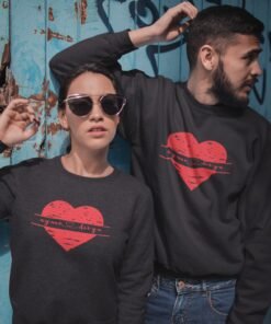 Personalized Couple Sweatshirts for Pre-Wedding Photoshoots & Anniversary